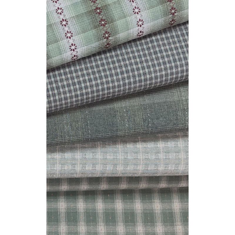 Tochio Yarn-Dyed Olive Fat Quarter Bundle