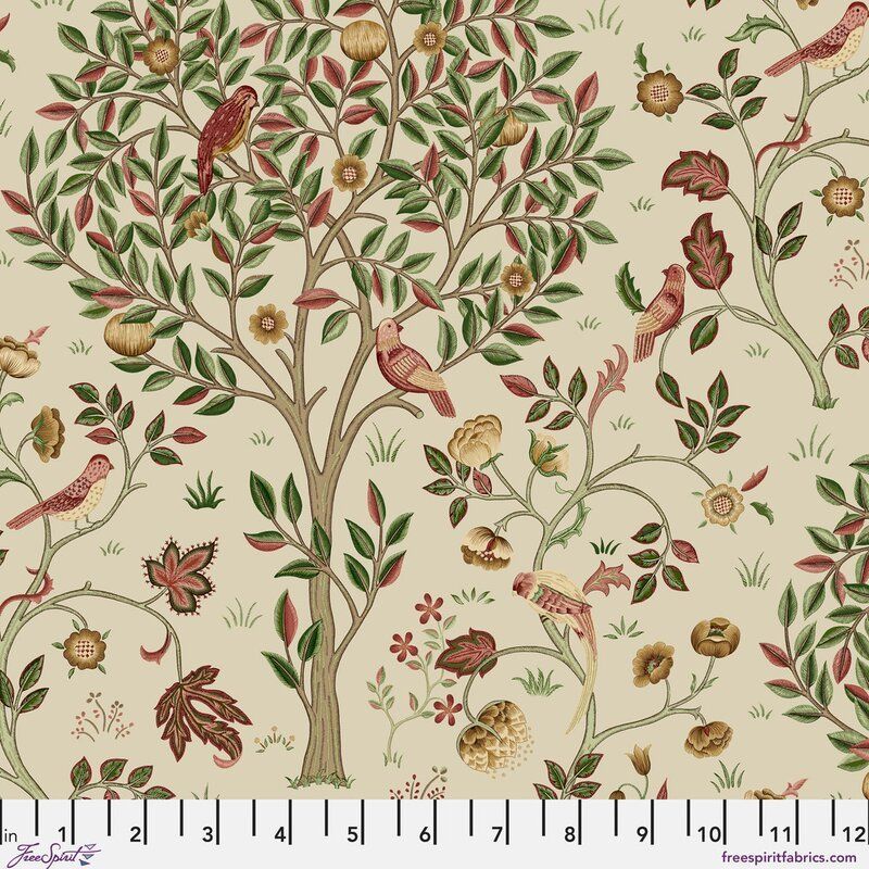 Suffolk Holiday fabric: Kelmscott Tree, Barbed Berry