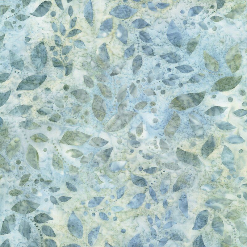 Morning Mist Batik fabric: Breeze
