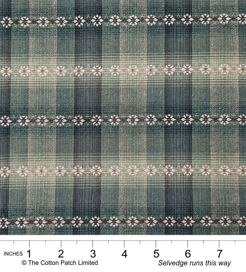 Tochio Yarn-Dyed fabric: Flowerline, Storm