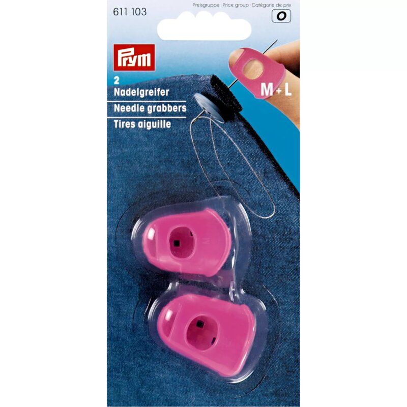Prym Needle Grabbers Silicone Pink M + L