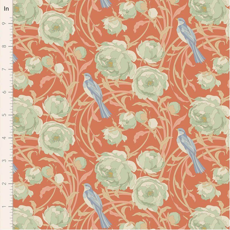 Tilda Songbird fabric: Cora, Coral