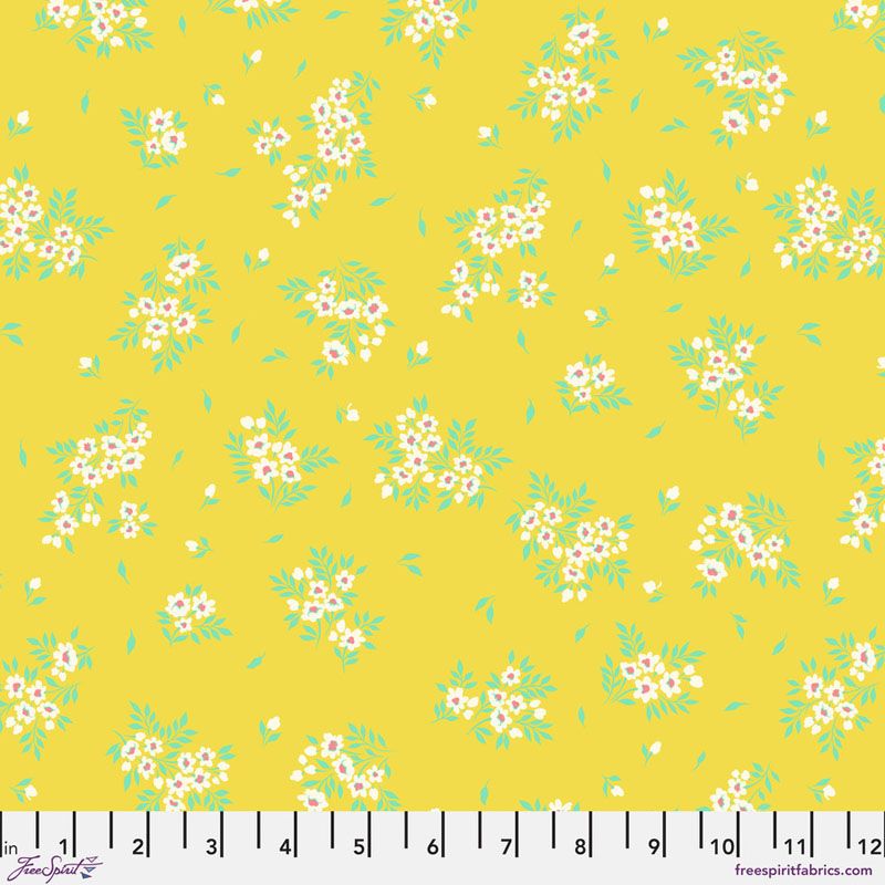Tula Pink True Colours Fabric: What a Ditz, Buttercup
