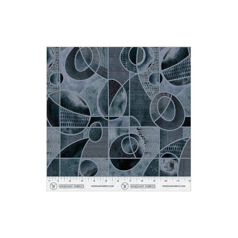 Flora and Form fabric: Orbit, Indigo Blue Flora and Form fabric: Orbit, Indigo Blue