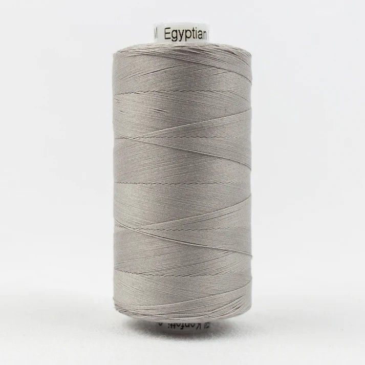 Konfetti Thread: 50wt 3 ply 100% Cotton. 1000m Spool Sterling Grey
