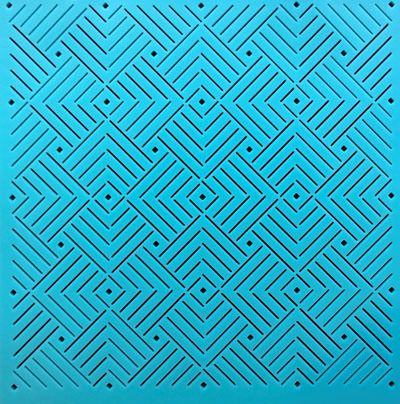 Quilt Stencil  12" Deco Background