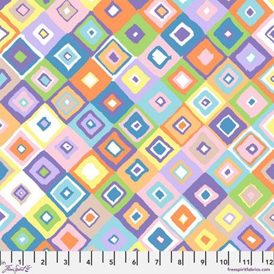 Kaffe Fassett Collective Fabric: Square Dance Pastel Kaffe Fassett Collective Fabric: Square Dance Pastel