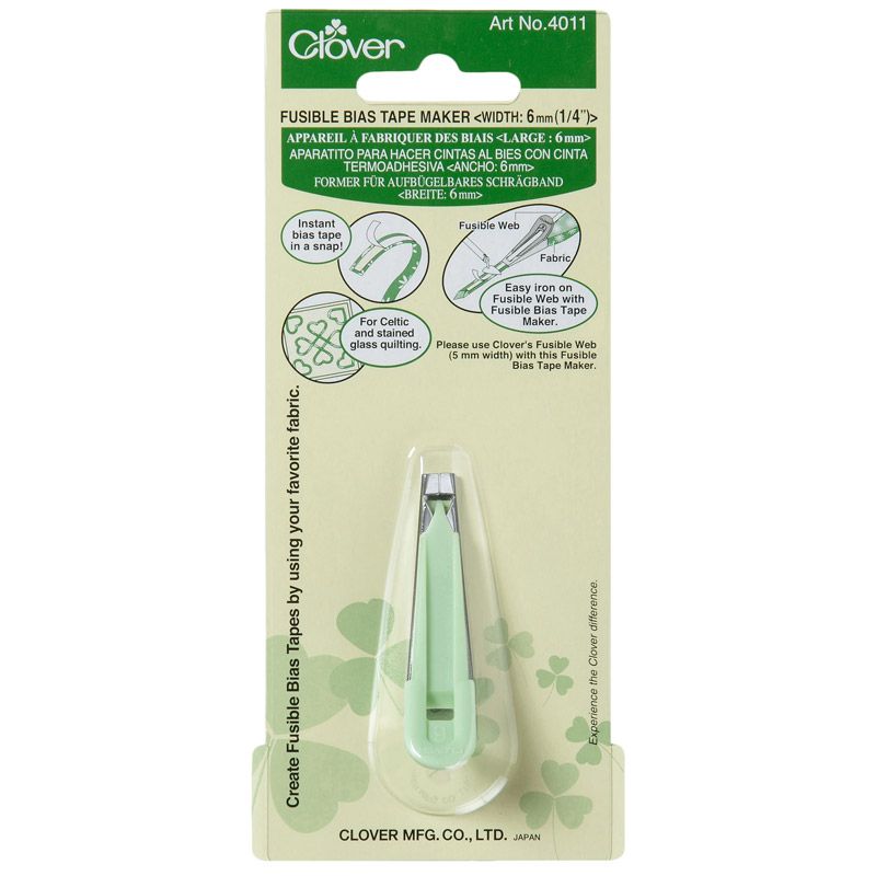Clover Fusible Bias Tape Maker 6mm (1/4") Clover Fusible Bias Tape Maker 6mm (1/4")