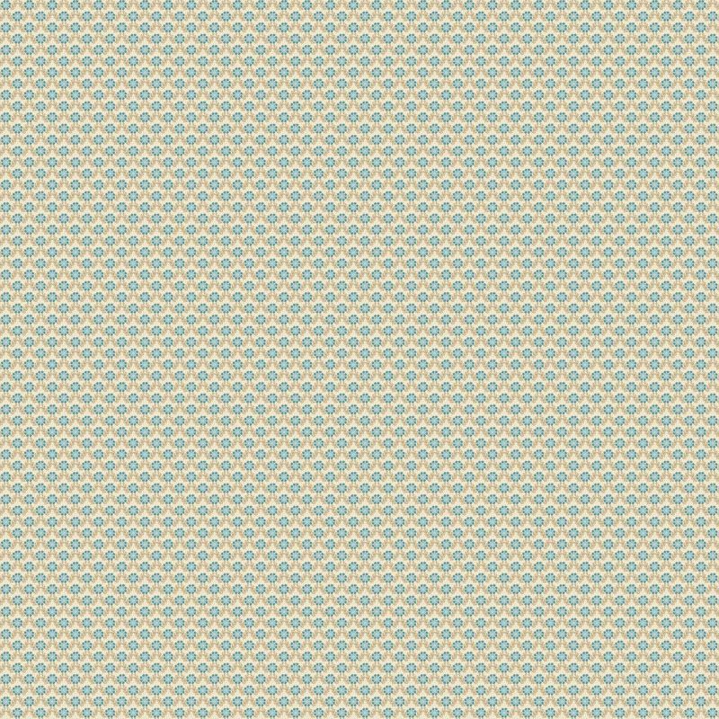 Lighthouse Blue fabric: Lacey, Sand