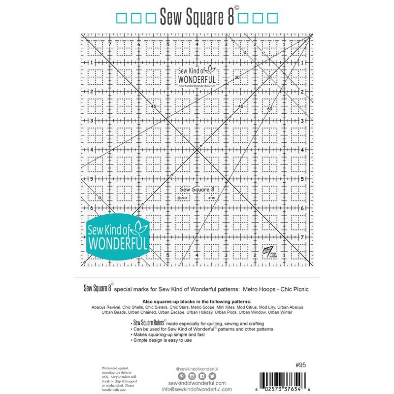 8" Sew Square Ruler