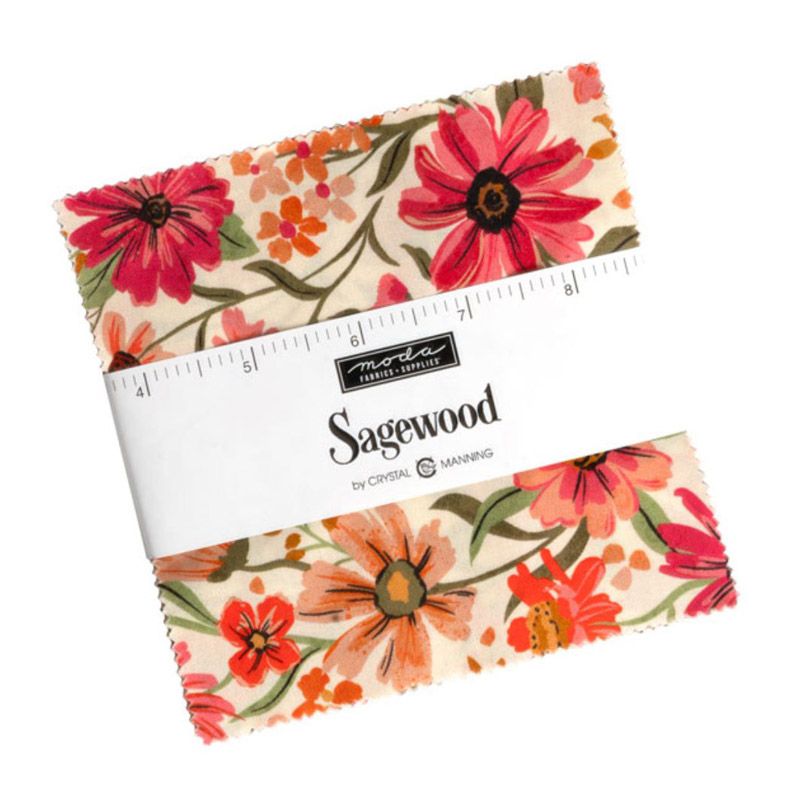 Sagewood fabric: Moda Charm Pack