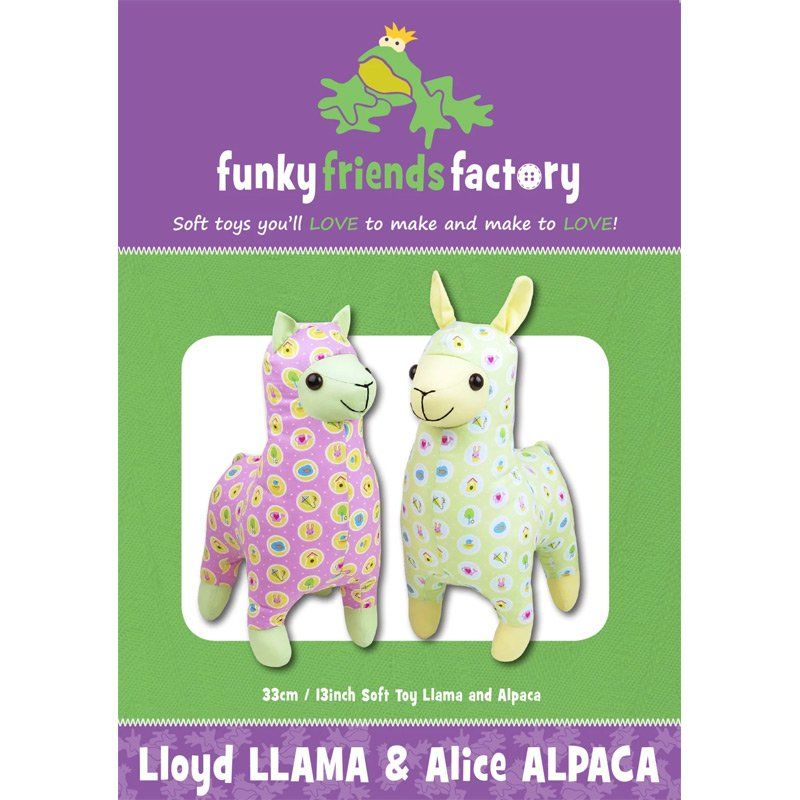 Funky Friends Factory: Lloyd Lama & Alice Alpaca Soft Toy Pattern