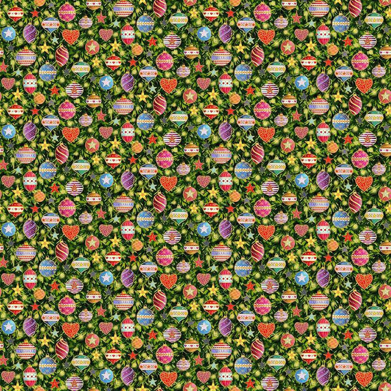 Jolly St Nick Fabric Baubles Jolly St Nick Fabric Baubles