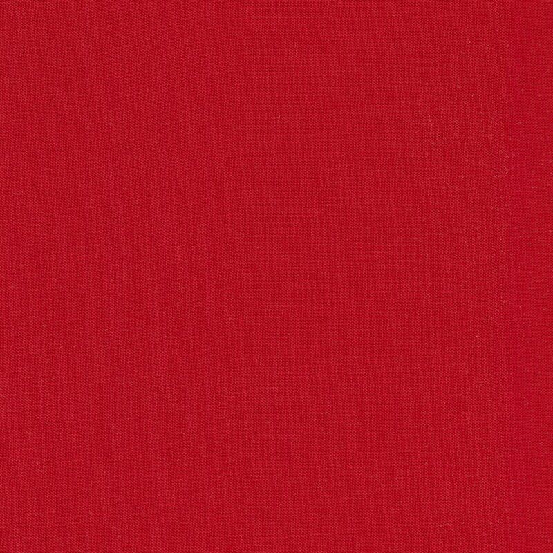 Kona Solids 108" Quilt Back: Rich Red