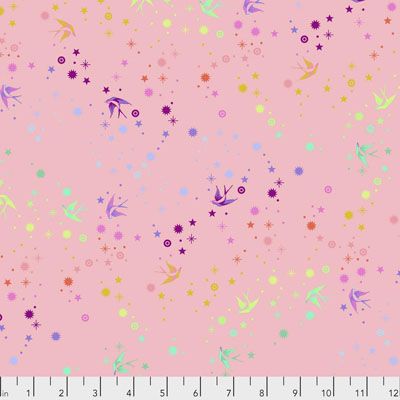 Tula Pink True Colours Fabric: Fairy Dust Blush Tula Pink True Colours Fabric: Fairy Dust Blush