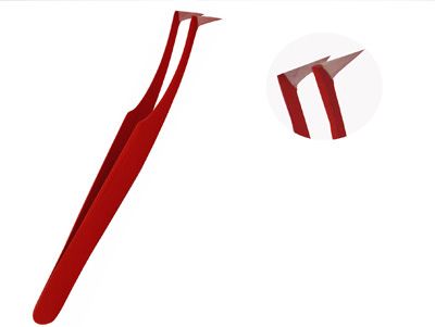 Bohin Extra Fine Tweezers 5" Red Bohin Extra Fine Tweezers 5" Red