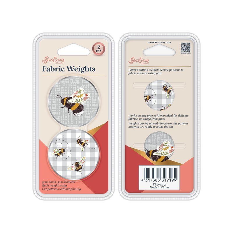 Sew Easy Fabric Weights  Bees, Pack of 2