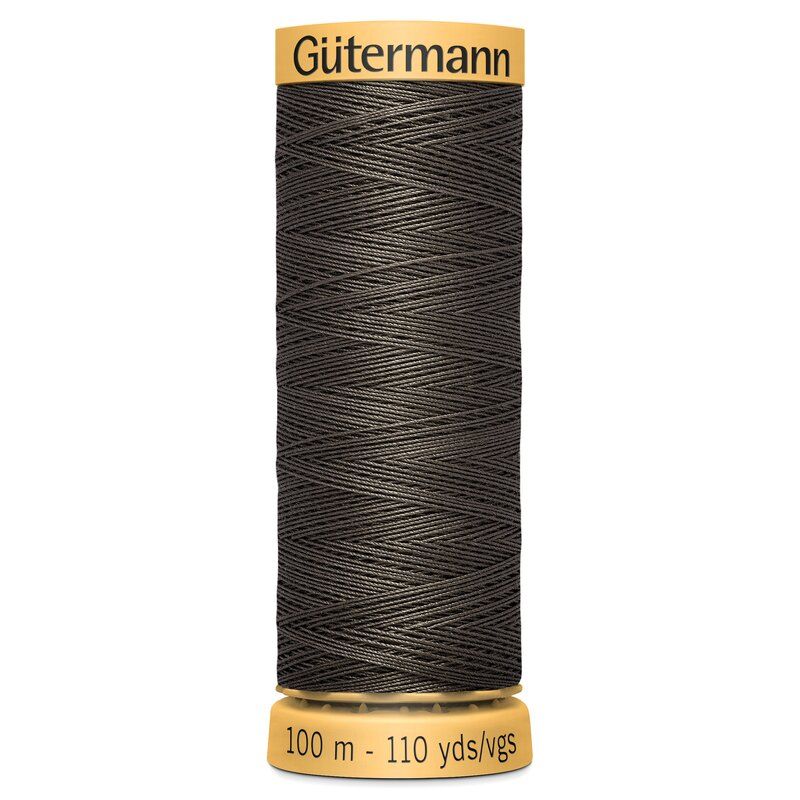 Gutermann Natural Cotton 100m Dark Brown Col 513 Gutermann Natural Cotton 100m Dark Brown Col 513