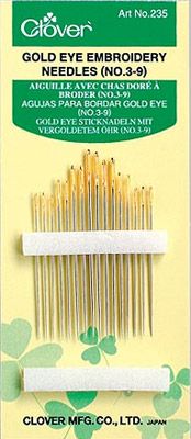 Clover Gold Eye Embroidery Needles (Assorted)