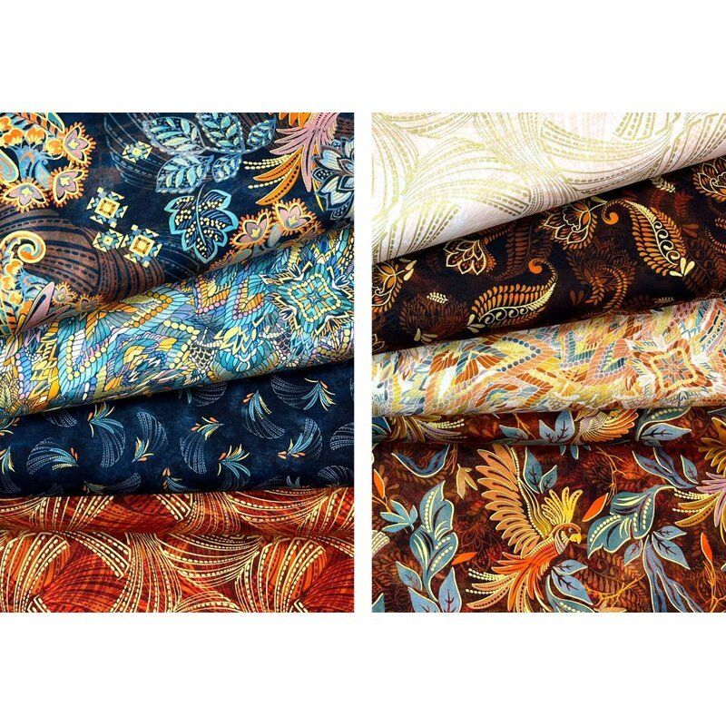 Golden Feathers Fat Quarter Bundle Golden Feathers Fat Quarter Bundle