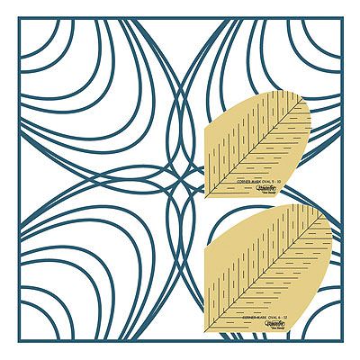 Westalee Rulers Corner Mark Oval Set 1  set of 2 10" & 12"  High Shank