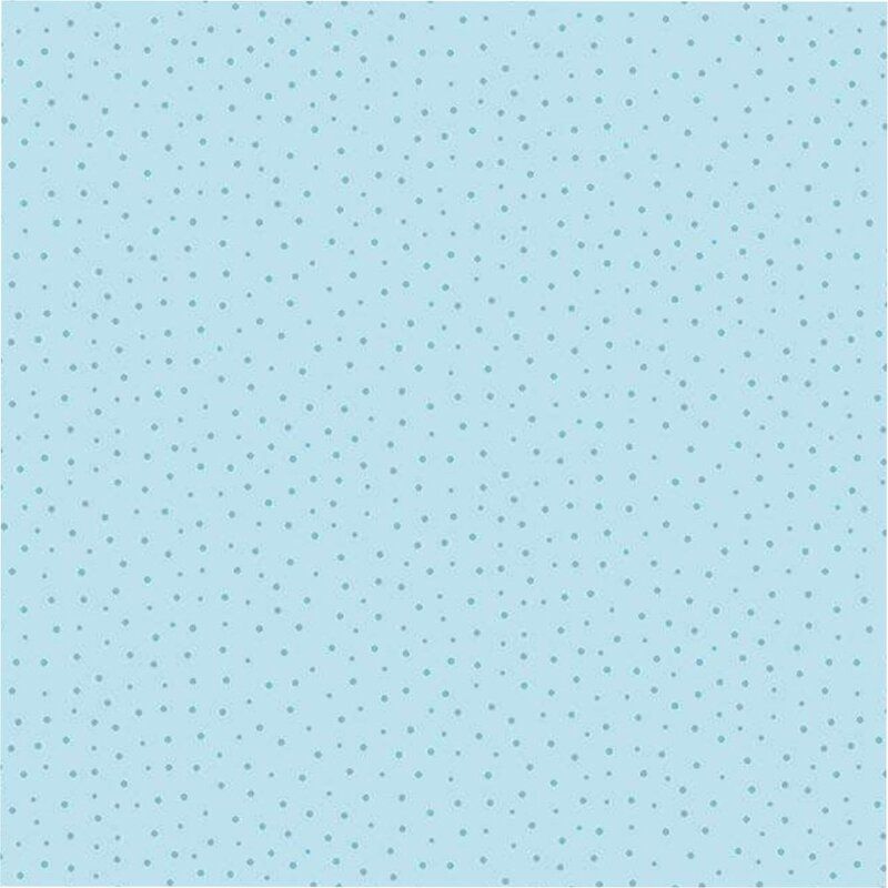 Sunny Honey Fabric: Dots, Blue