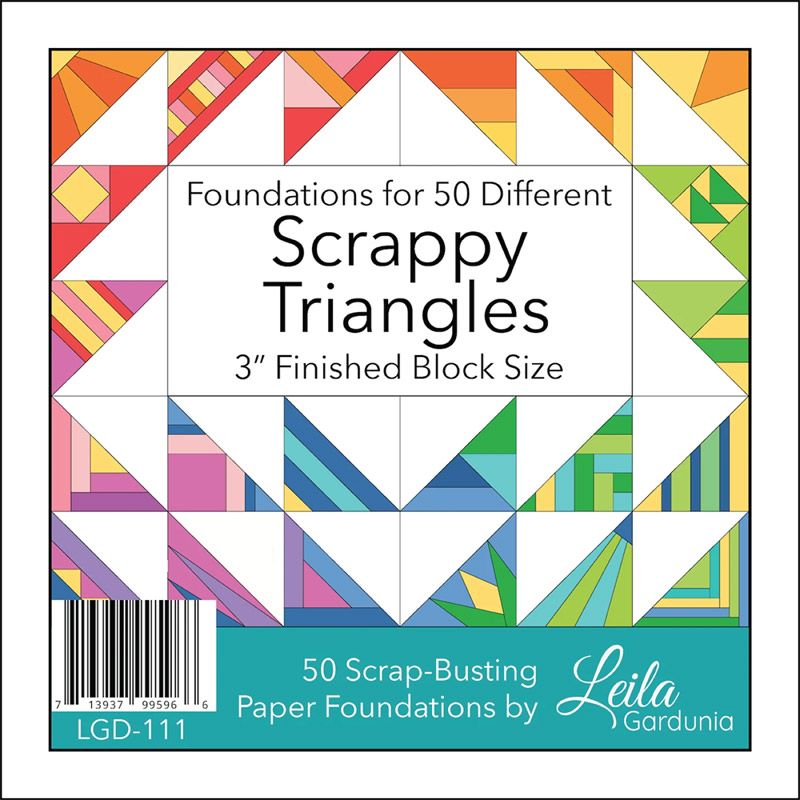 Foundation Piecing Papers: 3 Inch Scrappy Triangles Foundation Piecing Papers: 3 Inch Scrappy Triangles