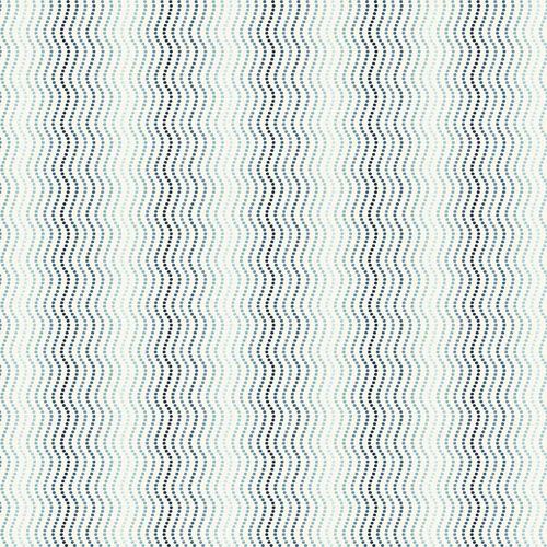 High Tide Fabric: Waves, Cream