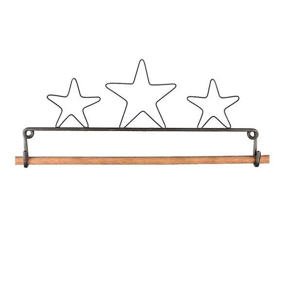 Wire Hanger  7.5" Three Star with Dowel