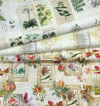 Herbarium Fabric: Herbarium Fat Quarter Bundle Herbarium Fabric: Herbarium Fat Quarter Bundle