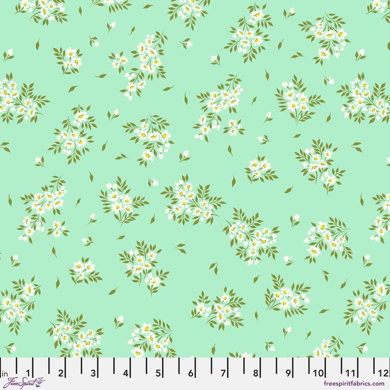 Tula Pink True Colours Fabric: What a Ditz, Spearmint