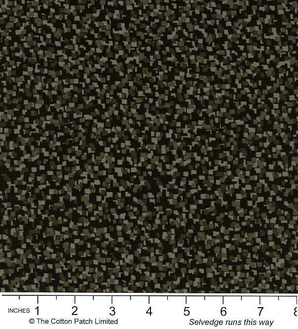 Classic Coordinates Fabric: Tiny Squares on Black (per 1/4 metre)