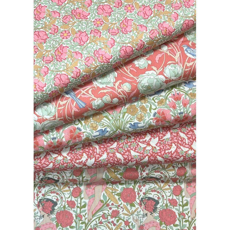 Tilda Songbird Coral Fat Quarter Bundle