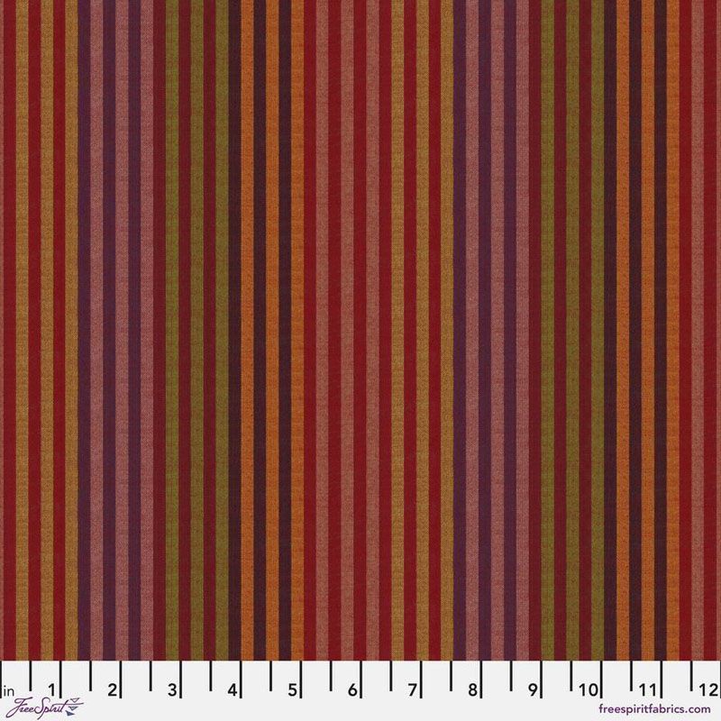 Kaffe Fassett Fabric: Caterpillar Woven Stripe, Earth
