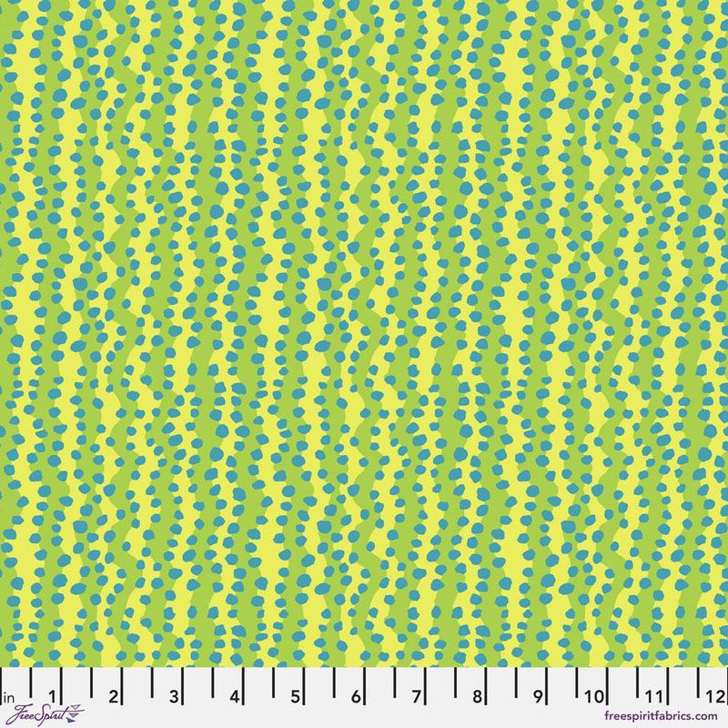 Kaffe Fassett Collective Small Bubble Stripe Fabric, Yellow