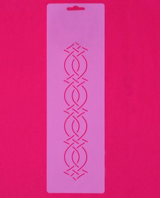 Quilt Stencil  1 3/4" Diamond Cable
