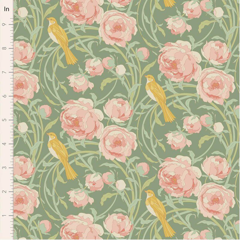 Tilda Songbird fabric: Cora, Sage
