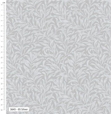 William Morris Willow Bough Fabric: Silver