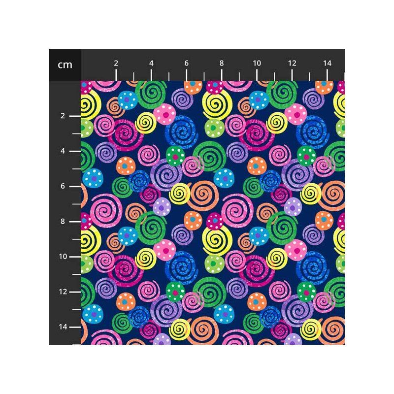 Just for Fun fabric: Sunshine Swirls