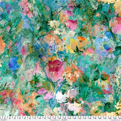 Nature's Contours Fabric: Floral Garden Multi (per 1/4 metre) Nature's Contours Fabric: Floral Garden Multi (per 1/4 metre)