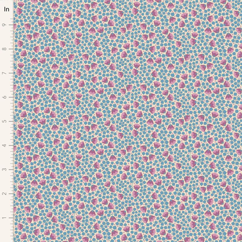 Tilda Bellflower Blenders fabric: Bellflower, Blue