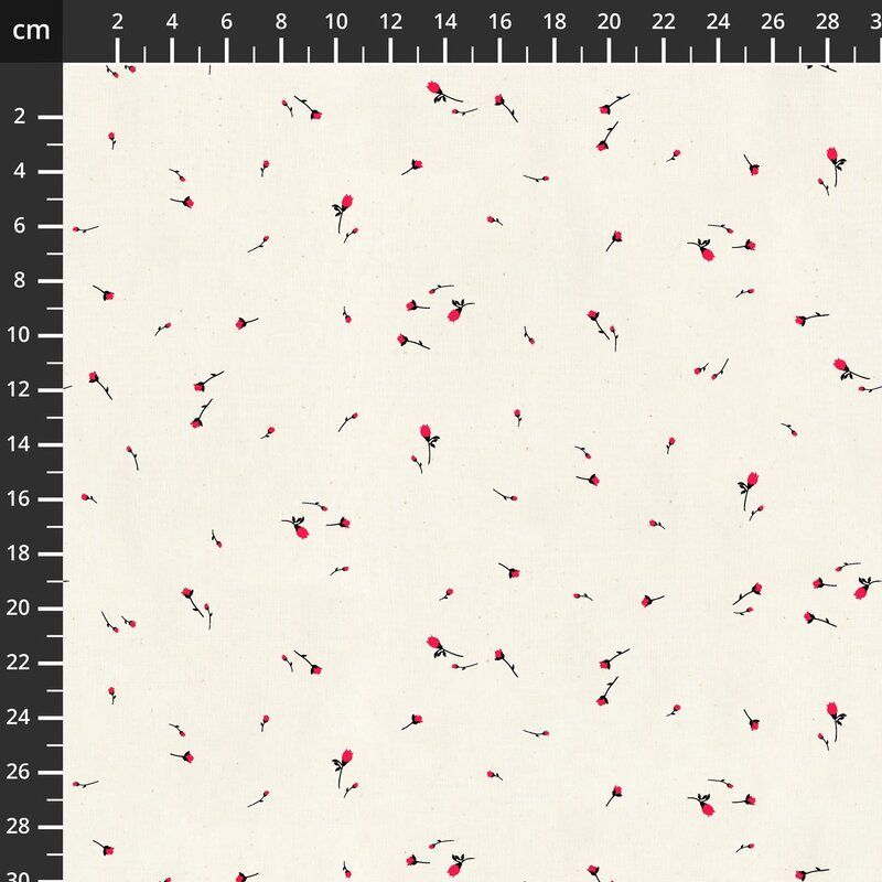 Miniatures fabric: Rose