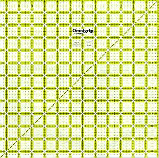 Omnigrip 12.5" x 12.5" Non Slip Square Ruler Omnigrip 12.5" x 12.5" Non Slip Square Ruler