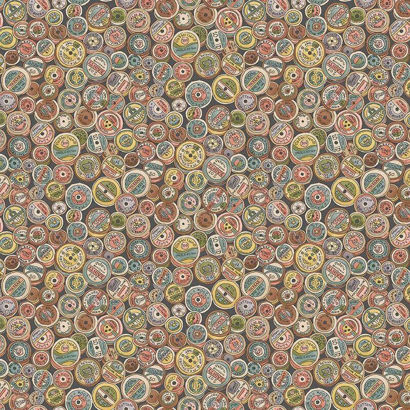 Atelier fabric: Spool, Grey