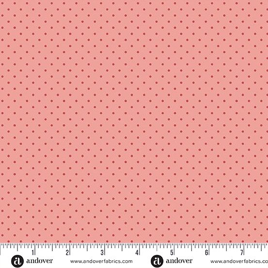 Poppy Seeds fabric: Poppy Seeds, Rose
