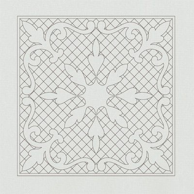 Wholecloth Mini Quilt Queens Crown on Grey Kona Fabric Wholecloth Mini Quilt Queens Crown on Grey Kona Fabric