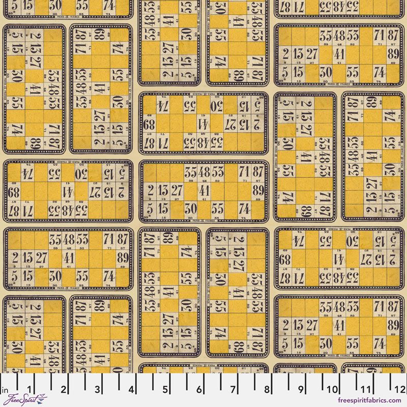 Eclectic Elements Palette fabrics, Yellow Numbers Eclectic Elements Palette fabrics, Yellow Numbers