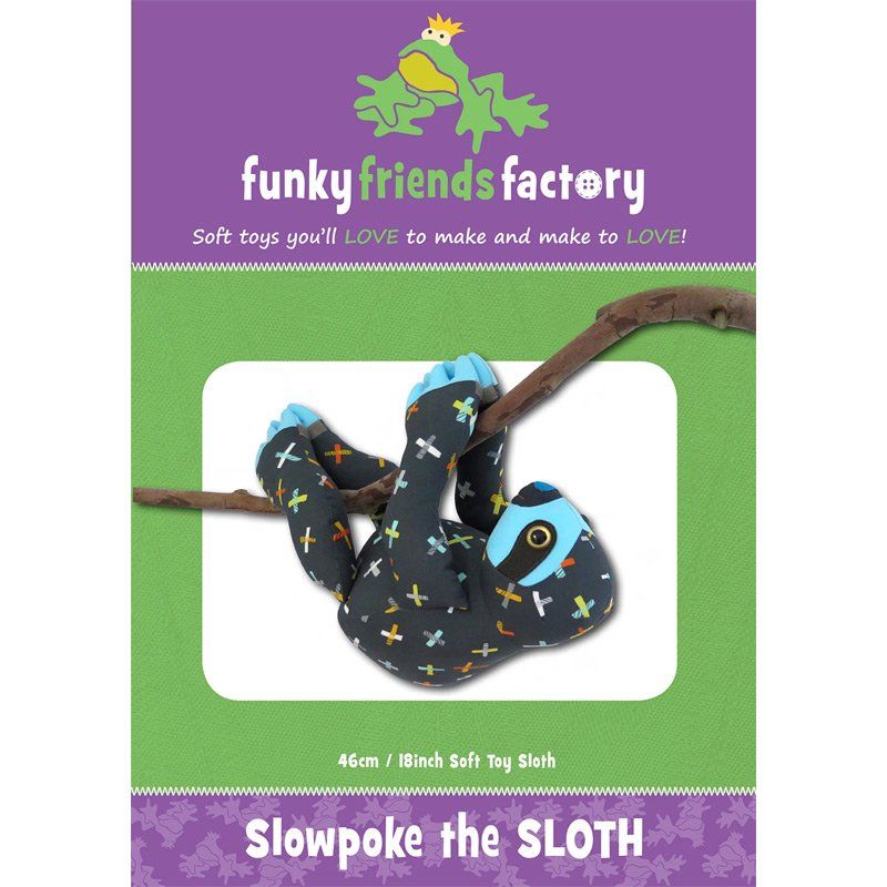 Funky Friends Factory: Slowpoke the Sloth Soft Toy Pattern