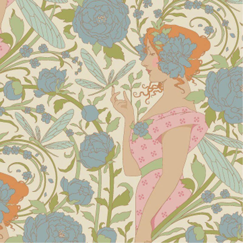 Tilda Songbird fabric: Aubery, Blue