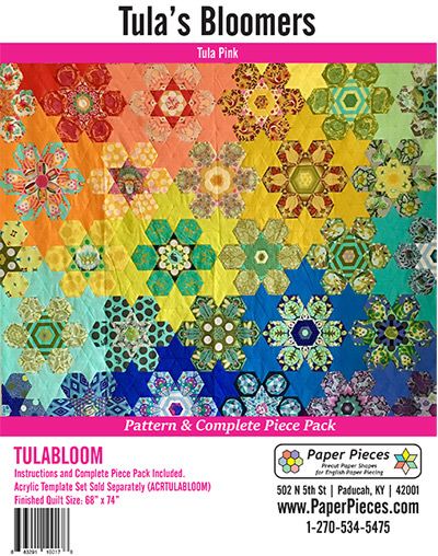 Tula's Bloomers Paper Pieces Pack and Pattern Tula's Bloomers Paper Pieces Pack and Pattern